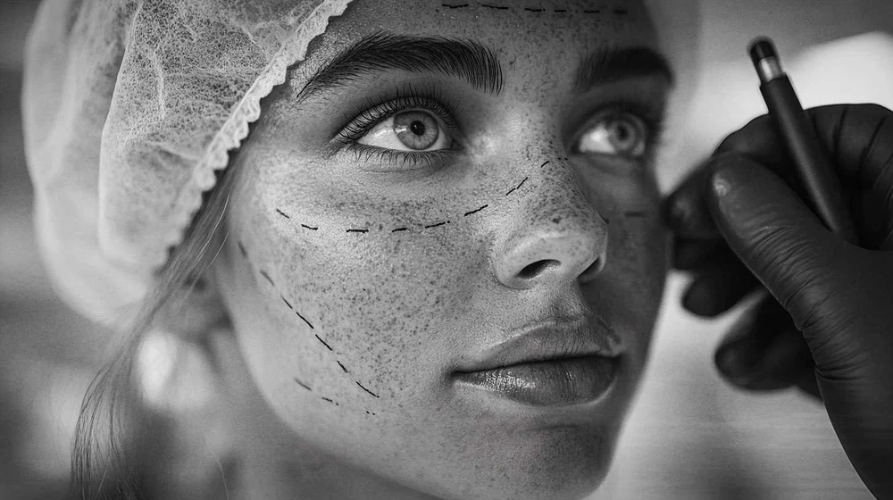 Контурная пластика носослезной борозды 